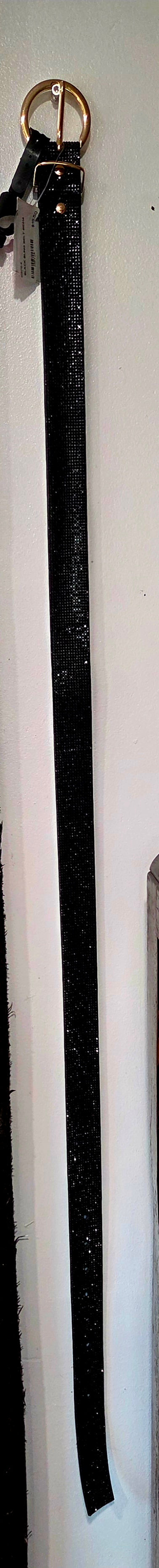 Black Bling Belt