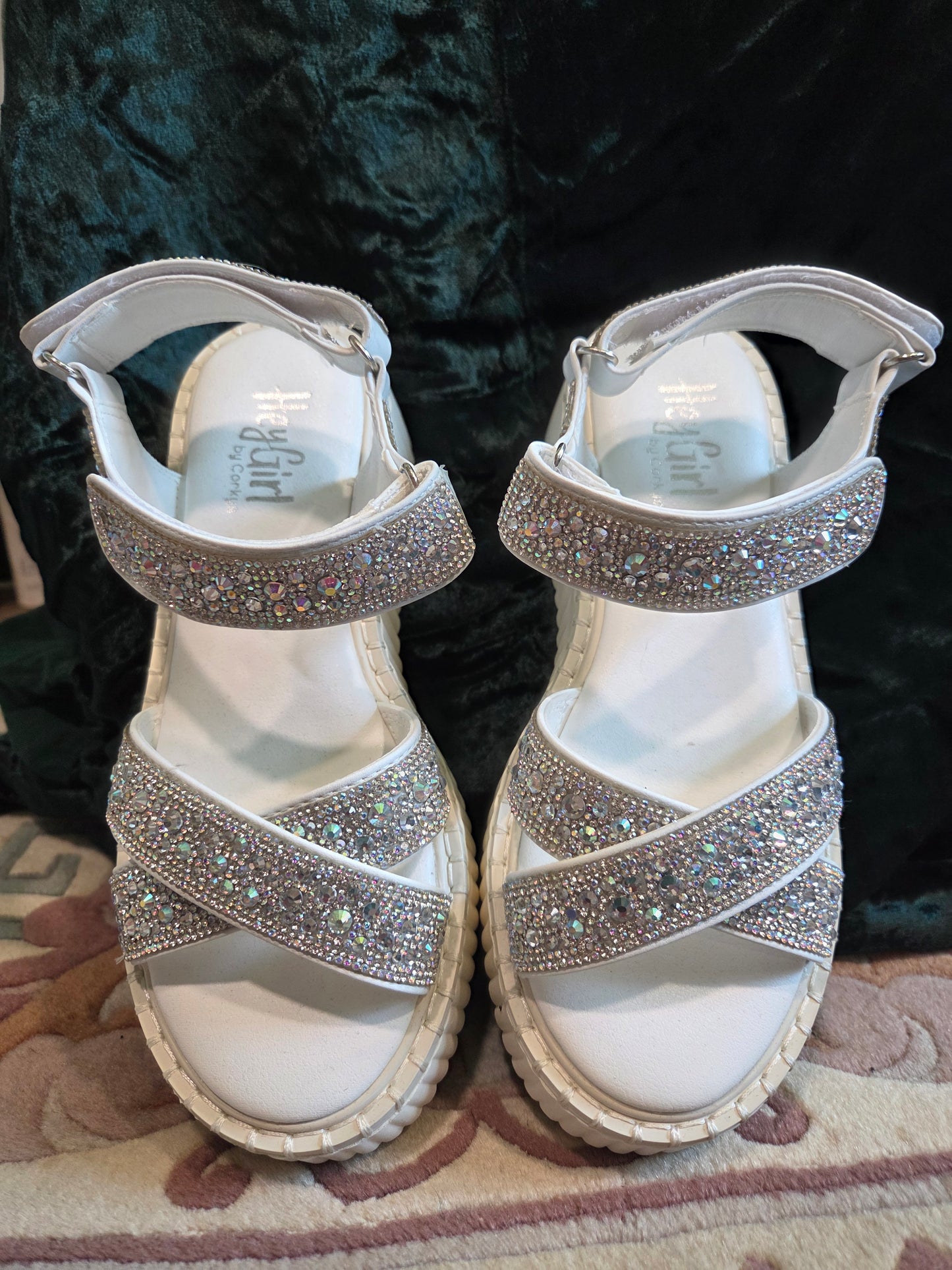 Total Catch Rhinestone Sandals