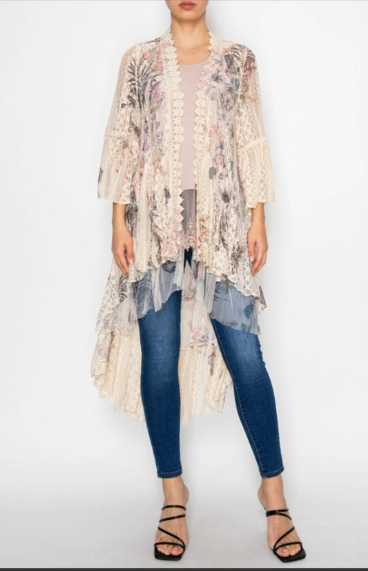 Floral Lace Cardigan