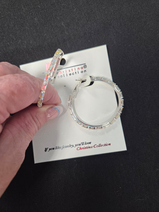 Rhinestone Hoops