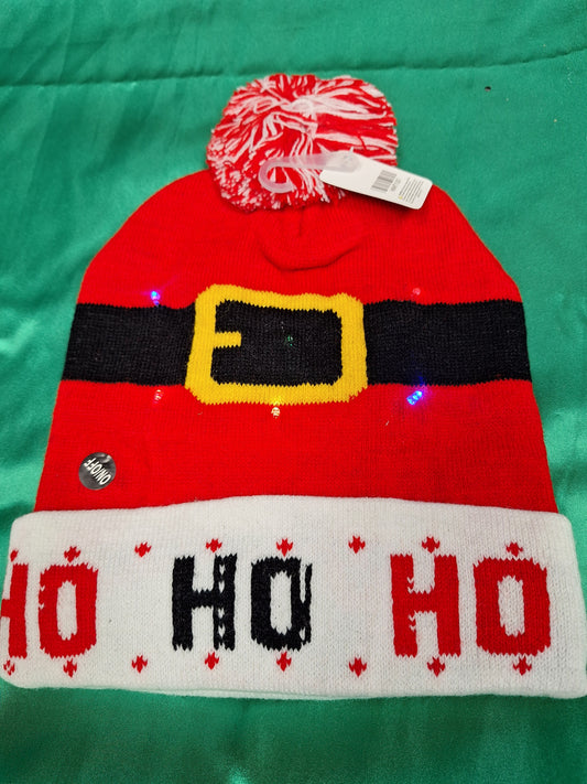 Ho Ho Ho Light Up Beanie