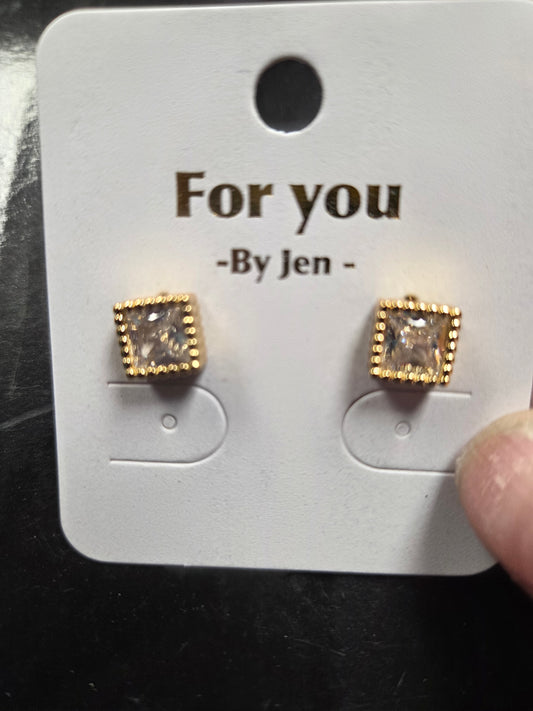 Crystal Stud Earrings