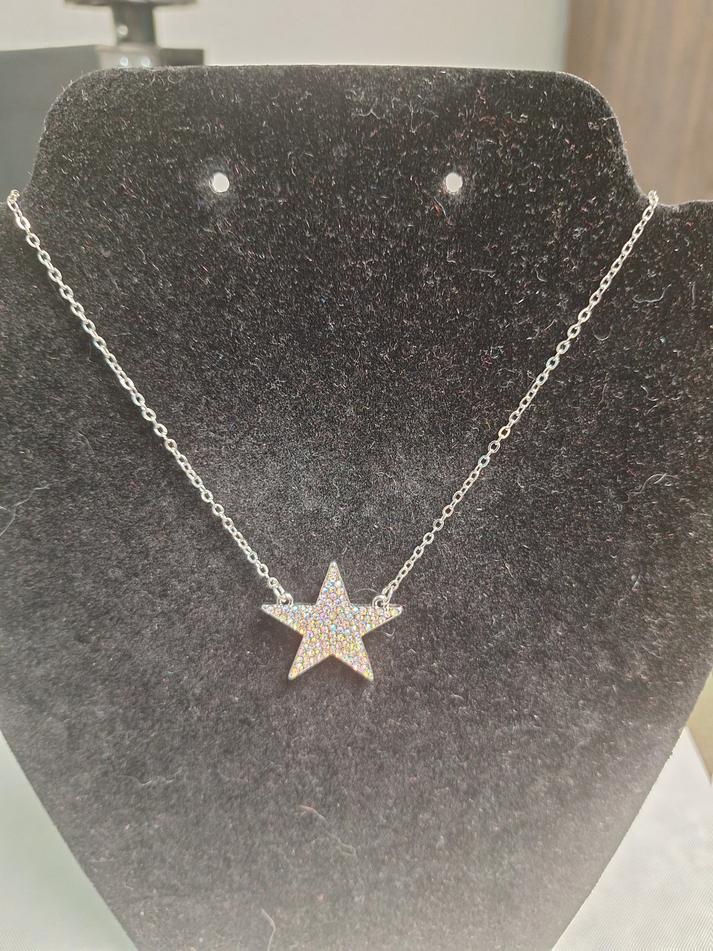 Star Necklace with Studs