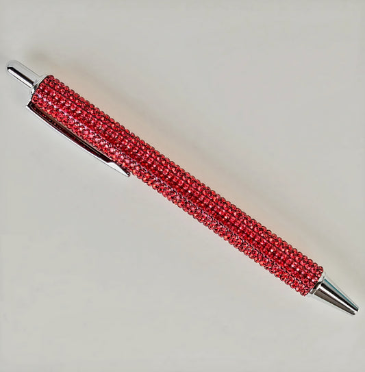 Red Rhinestone Pen