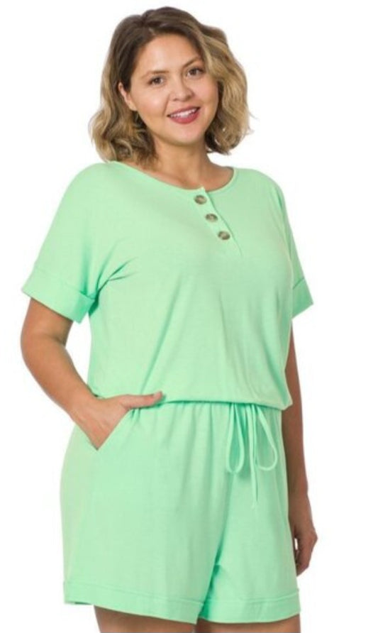 Mint  Romper