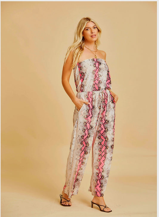 Snakeskin Jumpsuit