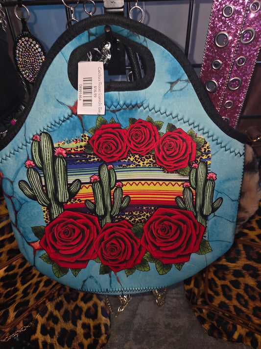 Cactus Rose Lunch Bag