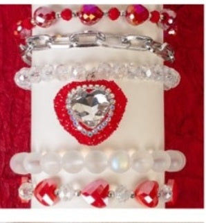 Heart Stacked Bracelet
