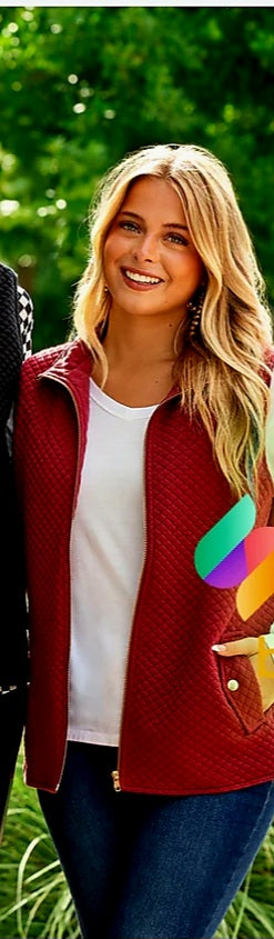 Quilted Vest with Pockets*
