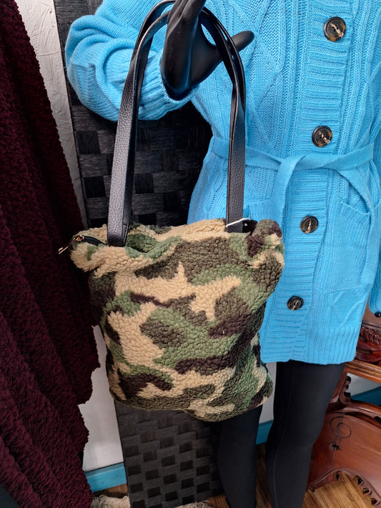 Camo Fur Bag