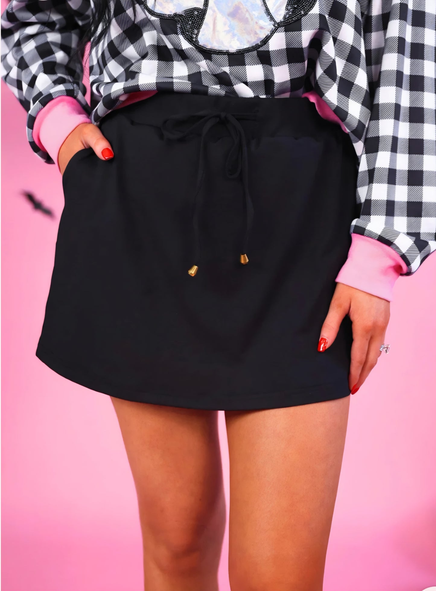 After Dark Black Skort