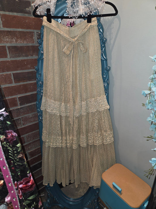Lace Wide Leg Pants