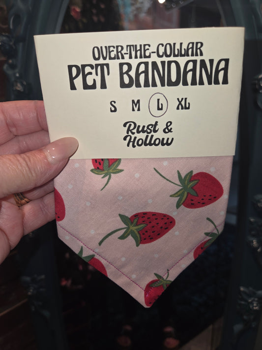Strawberry Dog Hankerchief Large