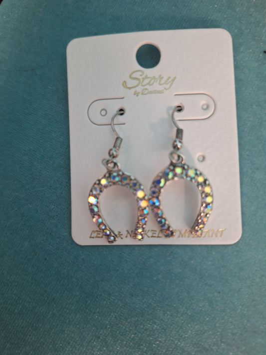 Irid Horseshoe Earrings