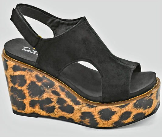 Leopard Wedge Shoe