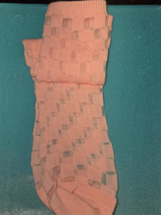 Clear Checked Socks
