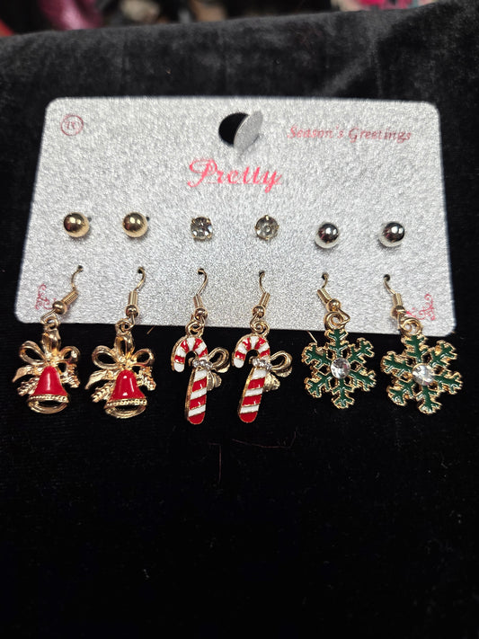 Christmas Earrings Six Pack