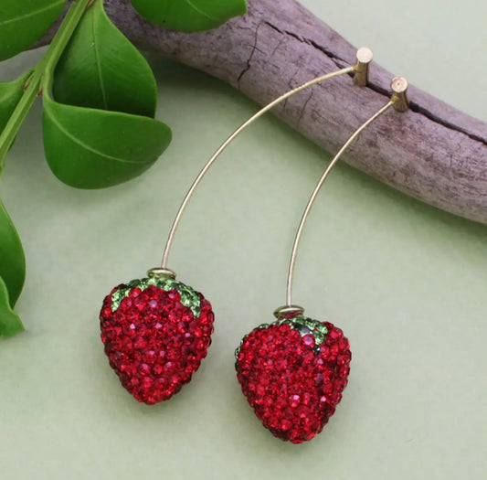 Fresh off the Vine Strawberry Earrings