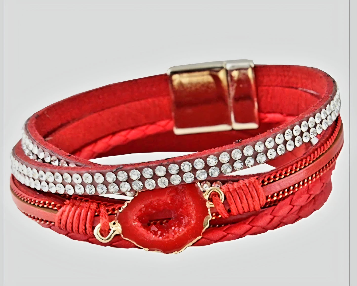 Red Wrap Bracelet