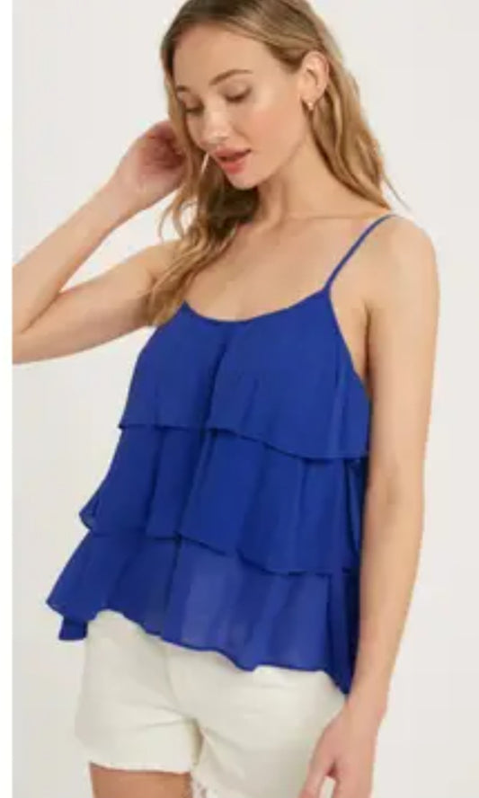 Tiered Layered Ruffle Cami