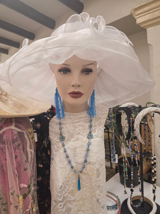 White Organza Hat