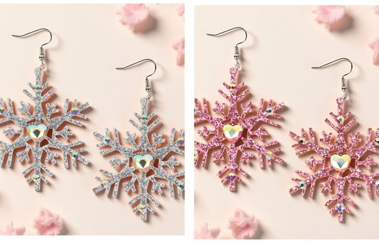 Large Snowflake Earrings
