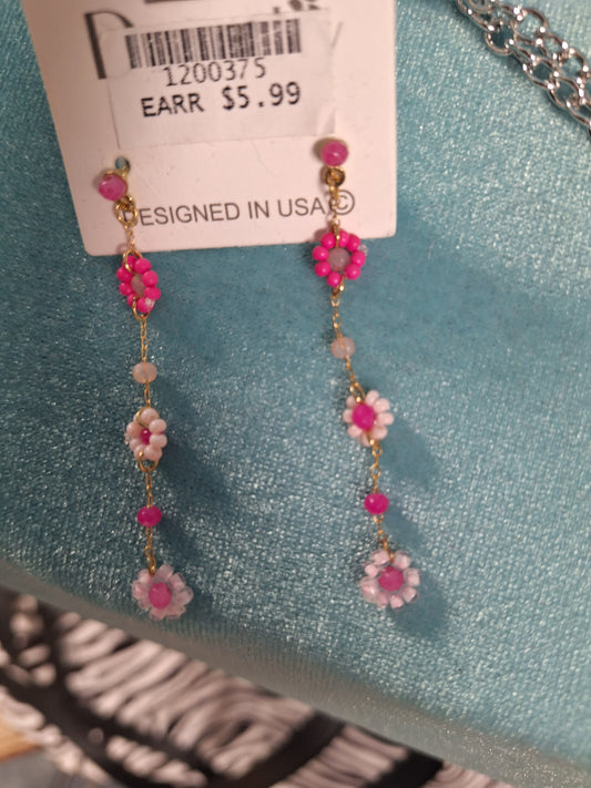 Flower Drop Earrings