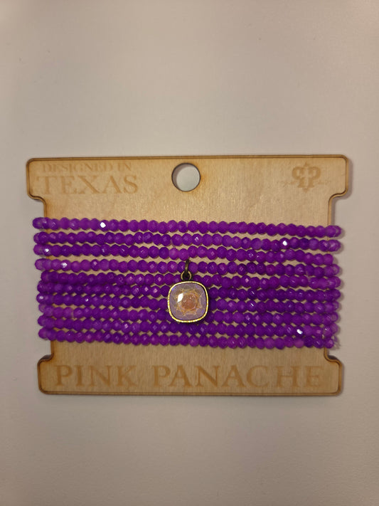 Purple Stack Bracelet Set