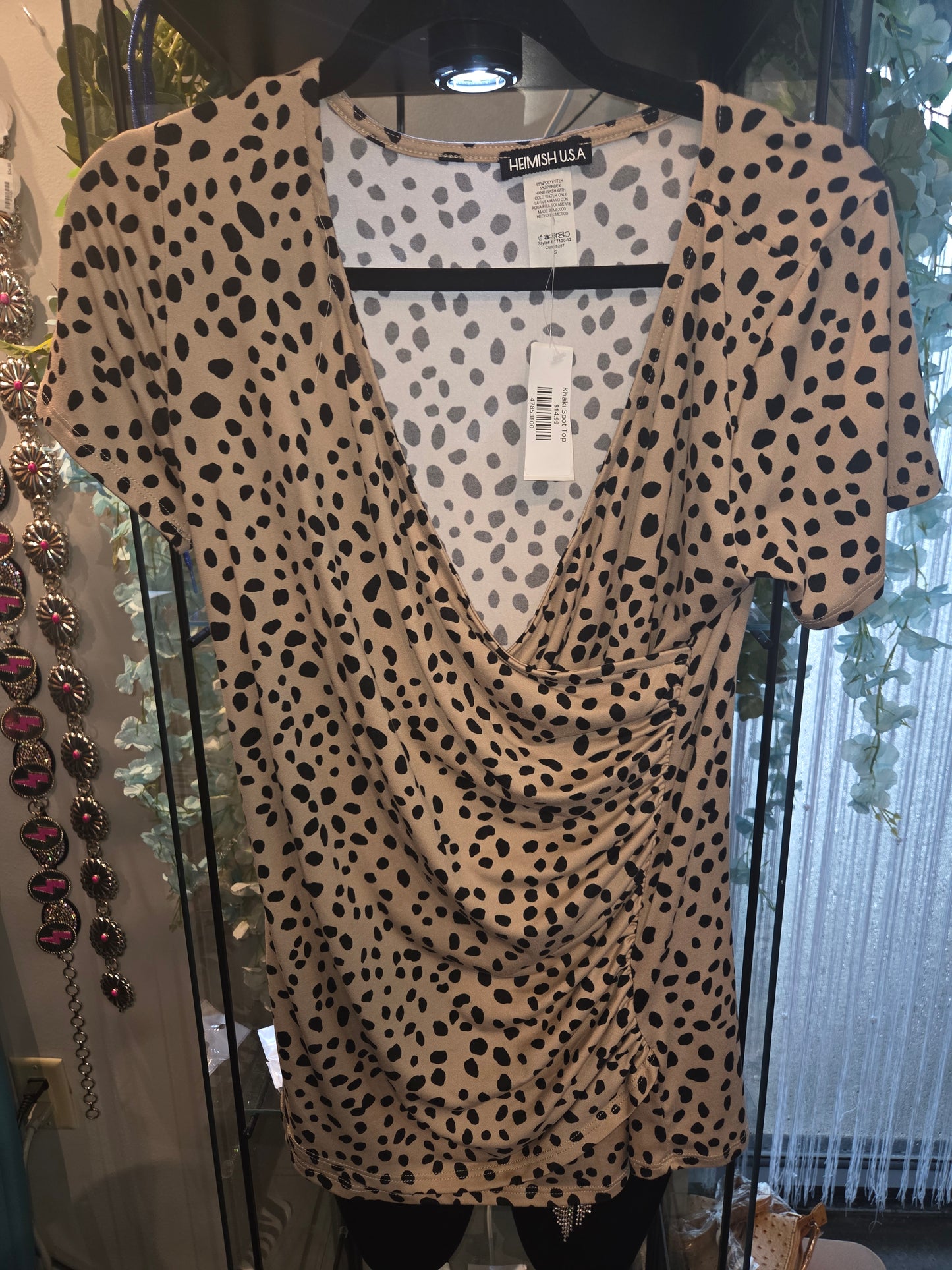 Khaki Spot Top