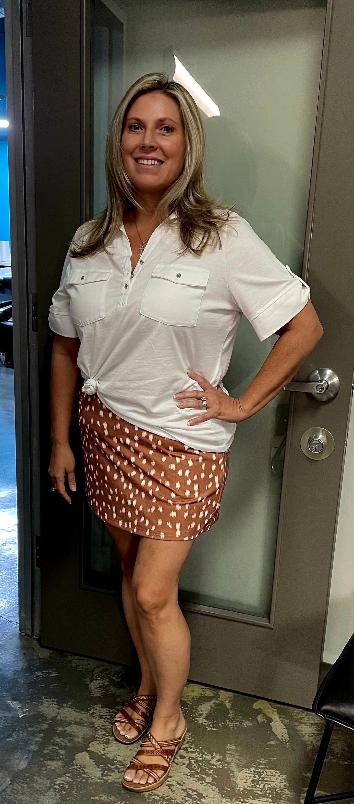 Oh Deer Print Skort