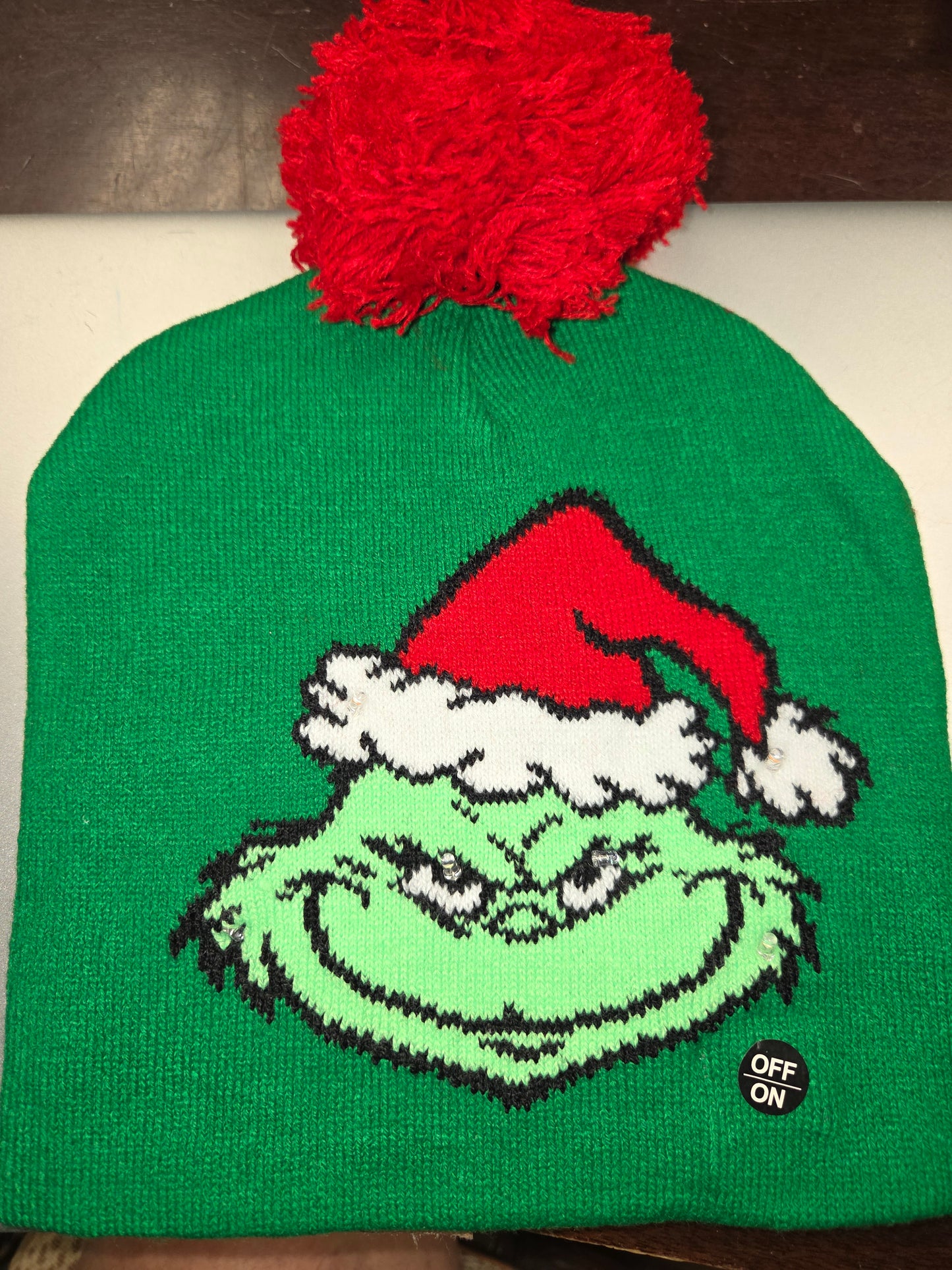 Grinch Light Up Beanie