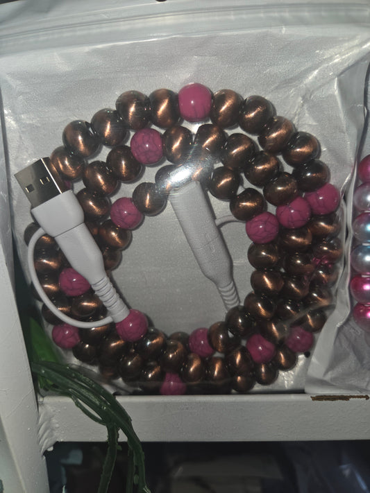 Fuschia and Copper 4 Way Charger
