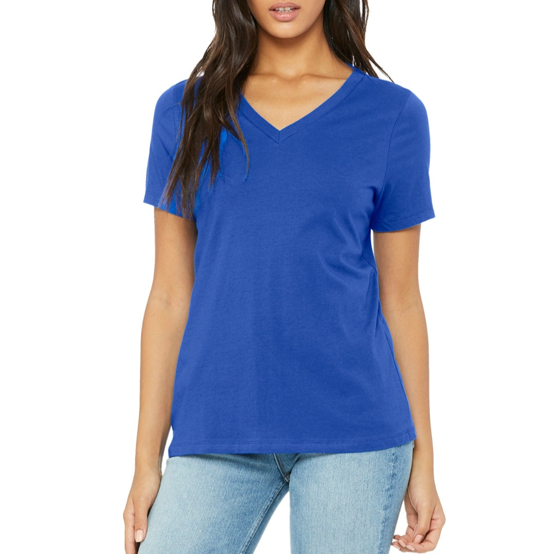 Royal Blue Vneck Top