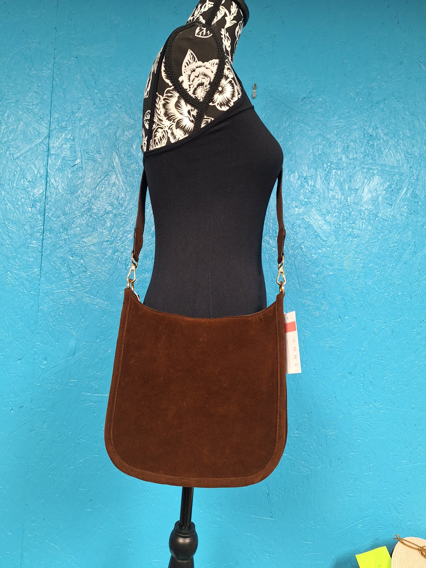 Dark Brown Suede Purse