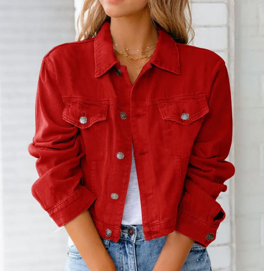 Red Denim Jacket
