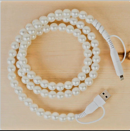 4 Way White Pearl Charger