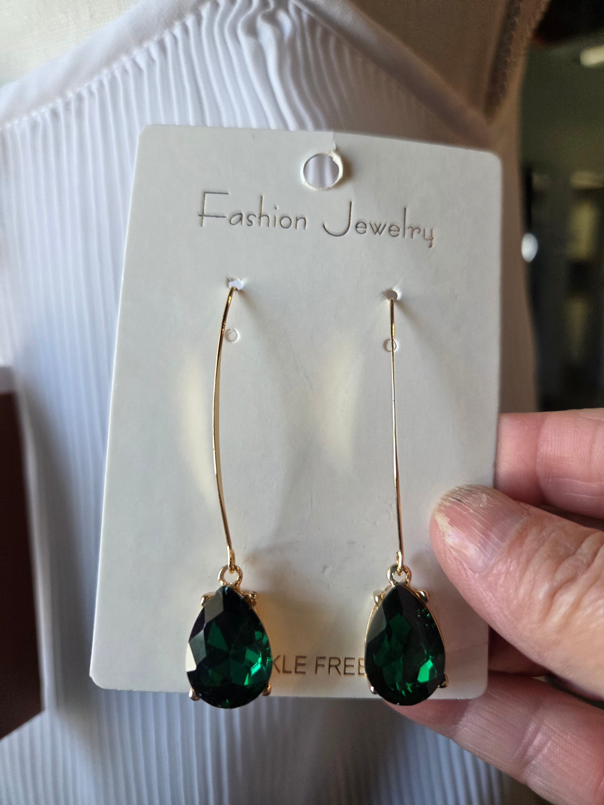 Green Hook Earrings