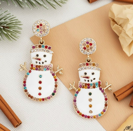 Snowman Earrings