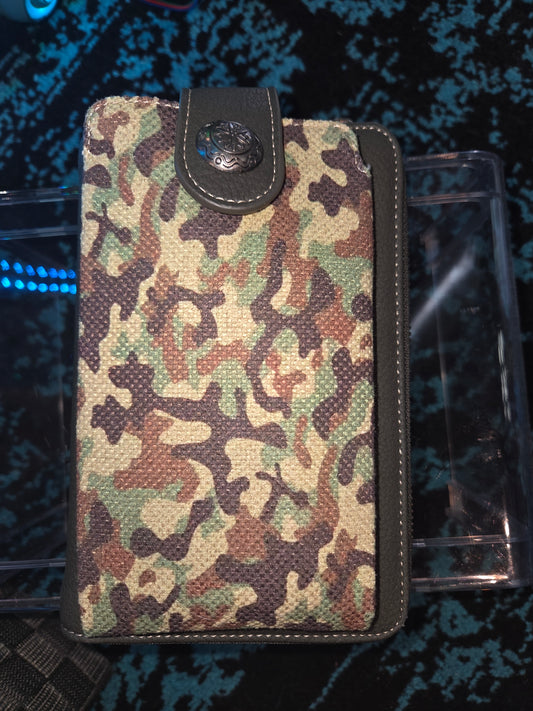 Camo Phone Wallet Crossbody