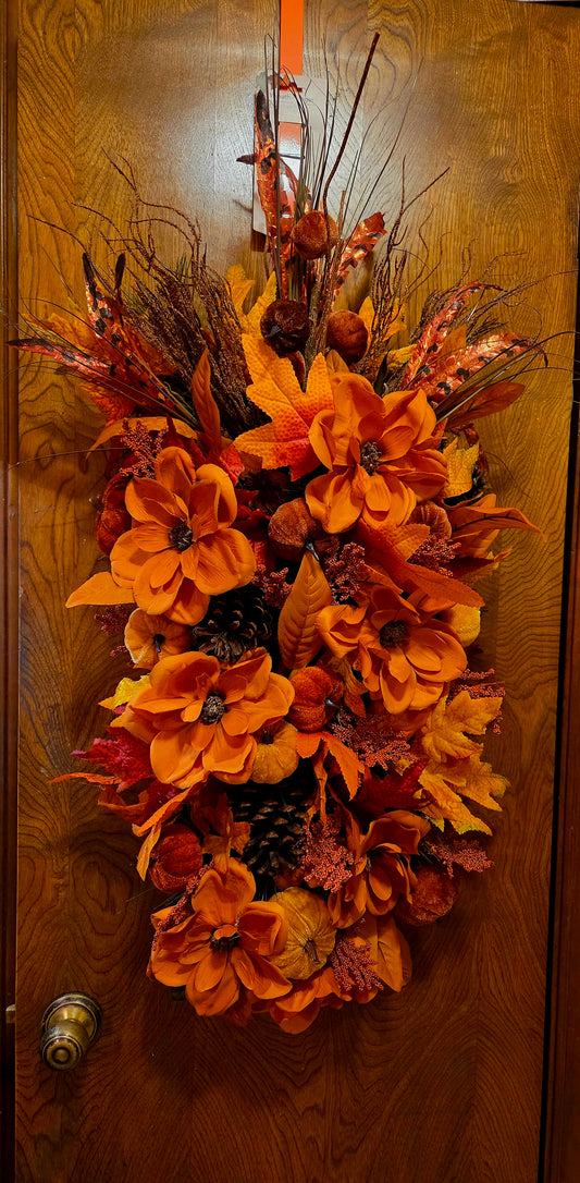 Magnolia Fall Swag