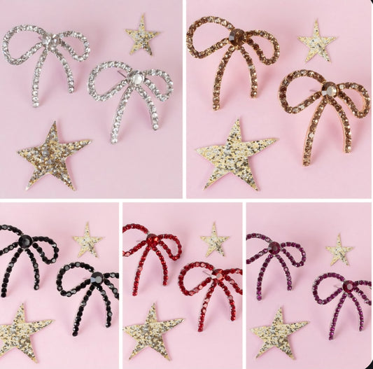 Bling Bow Earrings
